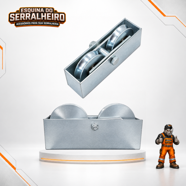 Roldana Truck dupla com suporte