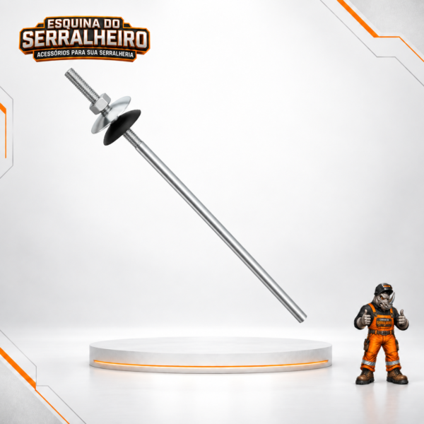 Haste para telha 1/4" zincada